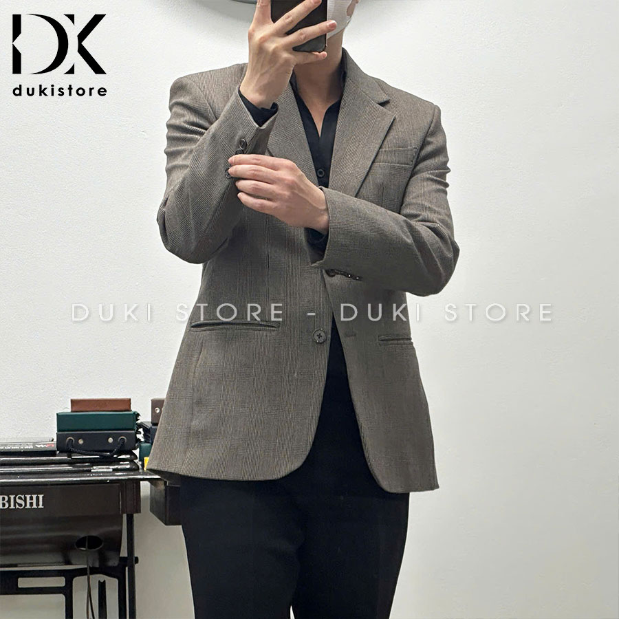áo vest áo blazer nam hàn quốc 2 cúc kẻ caro màu nâu đẹp ao-vest-ao-blazer-nam-han-quoc-2-cuc-ke-caro-mau-nau-dep-ADK0024.jpg
